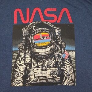 Fifth‎ Sun NASA Astronaut Graphic Long Sleeve T-Shirt Space Patches Mens 2XL